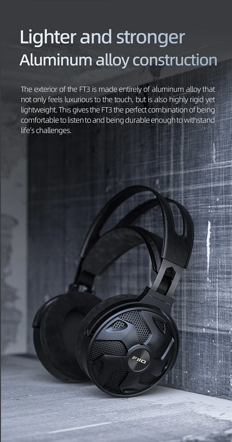 FiiO FT3 หูฟังเฮดโฟนความละเอียดสูง ไดรเวอร์ไดนามิกขนาดใหญ่ ประกันศูนย์ไทย