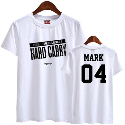 เสื้อยืด (T-Shirt) GOT7 Hard Carry (ชื่อเมมเบอร์)