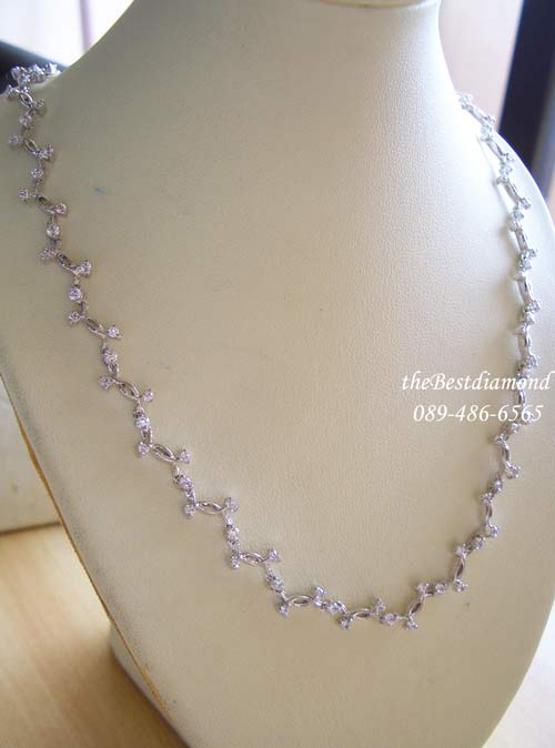 BN020RD+สร้อยเพชร เถาวัลย์เลื้อย+สร้อยแบบเก๋ไก๋ น่ารัก Modern Intrend สุดๆแบบทันสมัย อยู่ได้นานไม่มี out ใส่แล้วดูดี เพชรแวววาวสวยค่ะ ใส่ออกงานได้สบาย