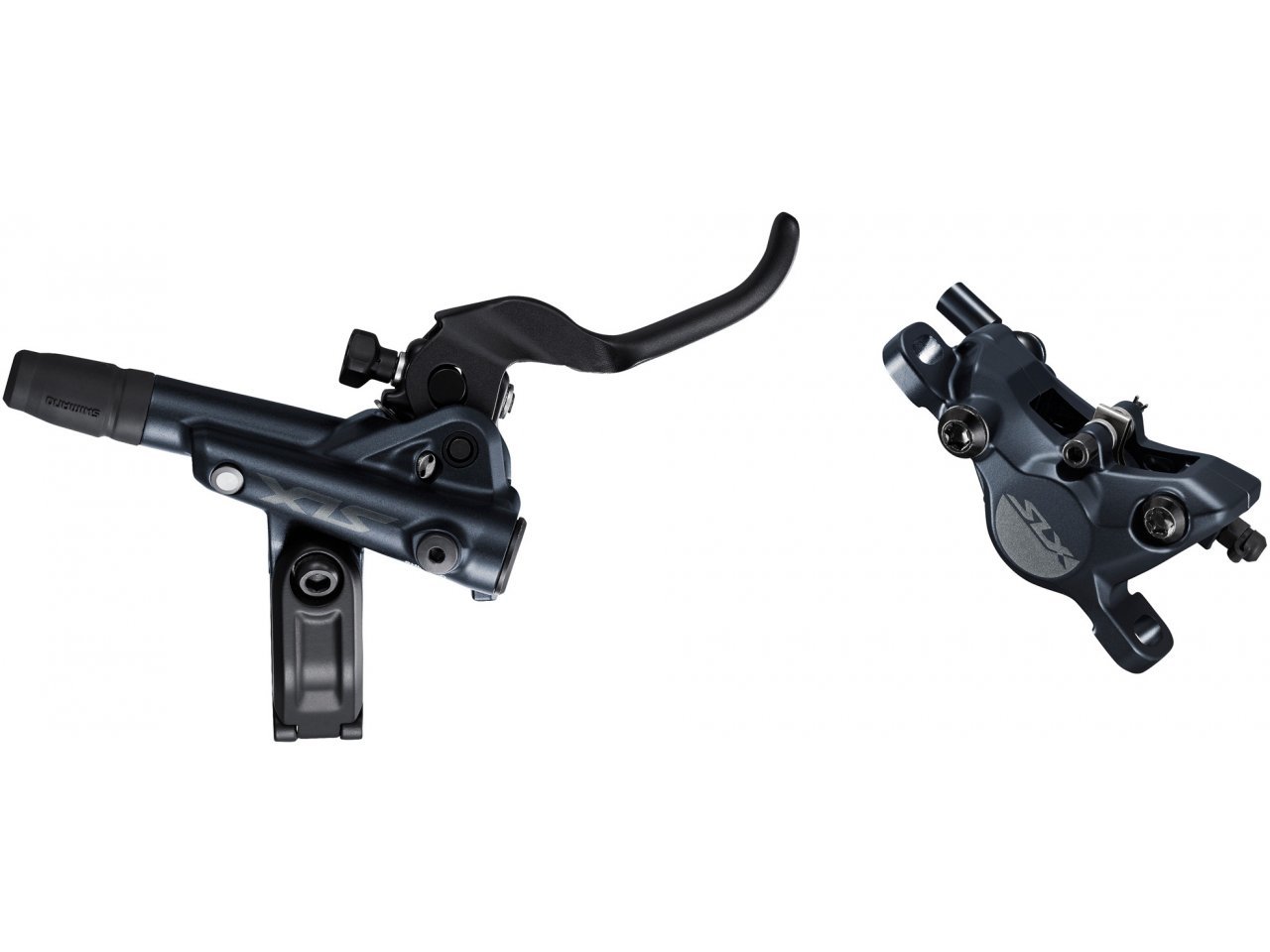 SHIMANO ชุดดิสเบรค SLX หลัง, BL/BR-M7100, รุ่นแผ่นเบรค RESIN มีปีก(G03S Resin | J04C Metal with cooling fins (included), 1700MM