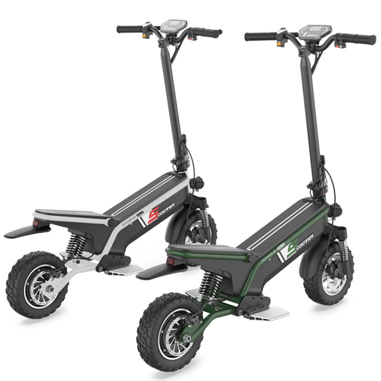 สกู๊ตเตอร์ไฟฟ้า PXID F1 ELECTRIC SCOOTER โช๊คหน้า+หลัง มอเตอร์ 500 วัตต์ ความเร็วสูงสุด 45กม./ชม, 10Ah 48V (30กม.) เดินทางได้ 30-40 กม.