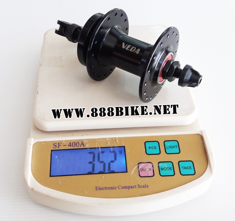 ดุมดิสเสือภูเขา ดุมเสือภูเขา VEDA หน้า/หลัง โม่อลูฯ สีดำและสีแดง 32H,VEDA-433