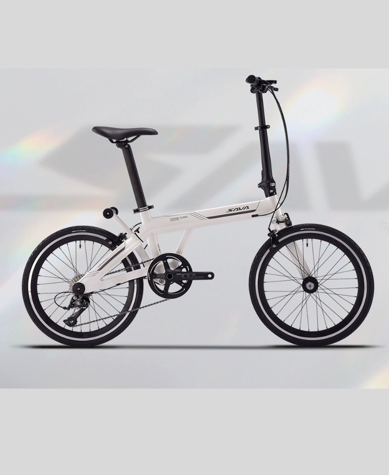 ZAVA Z3 2025 จักรยานพับคาร์บอน T800 | เกียร์ Shimano SORA R3000 | ล้อ 20 นิ้ว | สีขาว, เขียวเข้ม, น้ำตาล