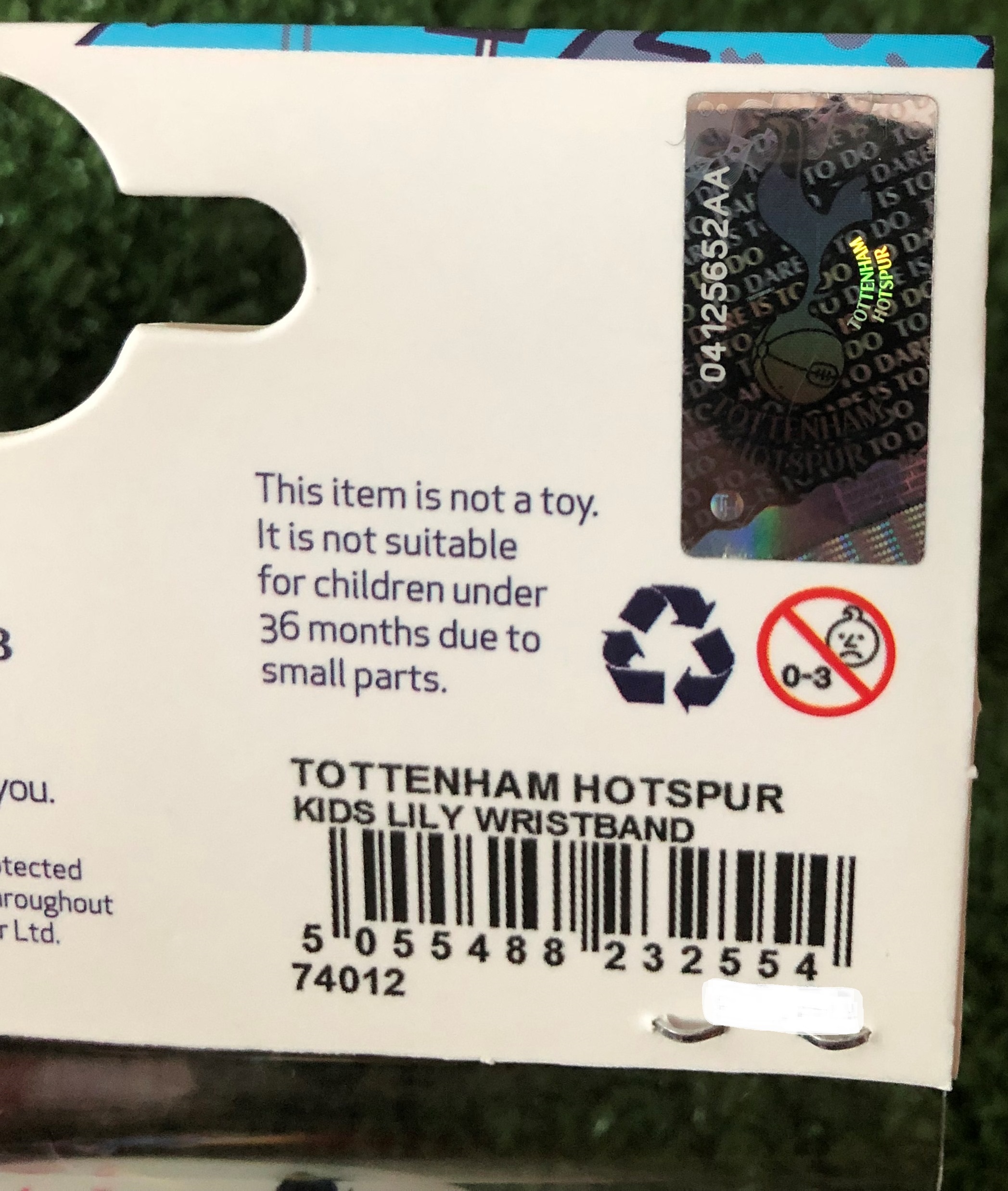 สายรัดข้อมือซิลิโคนฟุตบอล สโมสรท็อตแน่ม ฮ็อทสเปอร์ - LILY ใหม่ / TOTTENHAM HOTSPUR Football Club Silicone Wristband - LILY NEW
