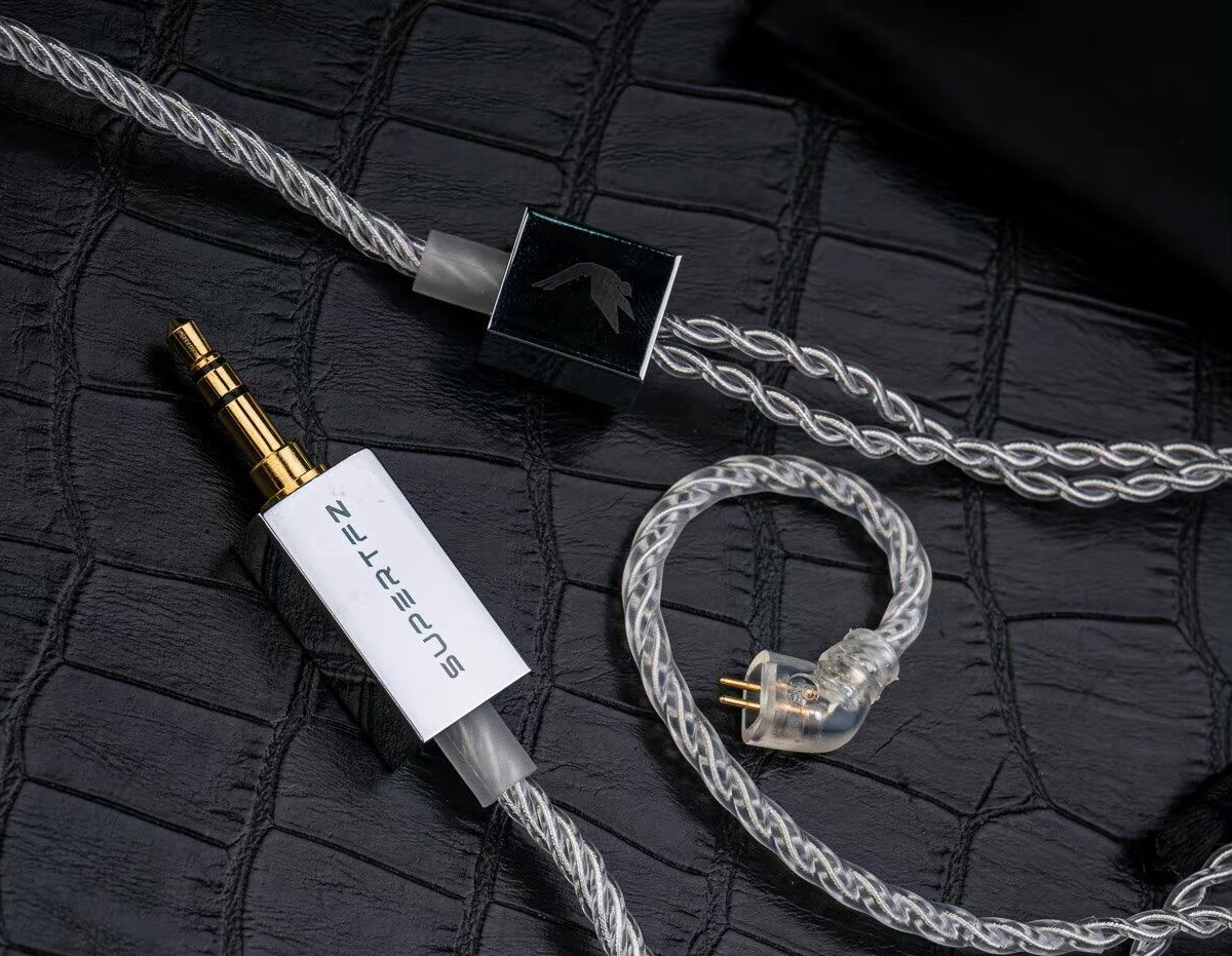 สายเปลี่ยนหูฟัง SUPERTFZ Cable 1 สายชุบเงินถักเกรด Hi-Fi