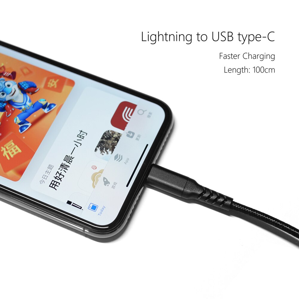 ขาย DD TC94 สายชาร์จ USB type-C to Lightning สำหรับ iPhone, iPad Pro, Macbook รองรับ MFi Certified