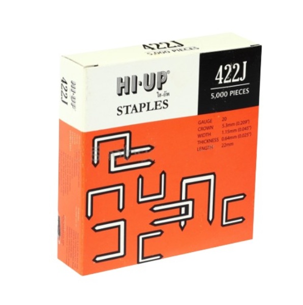 ตะปูลม, ตะปูยิงไม้ (ขาคู่) J-422 (ยาว2.2cm.) Pn.KT-Z022-0110 ##