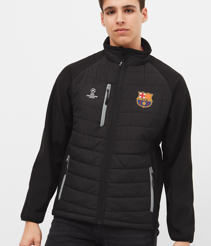 เสื้อแจ็คเก็ตบาร์เซโลน่า Champions ของแท้