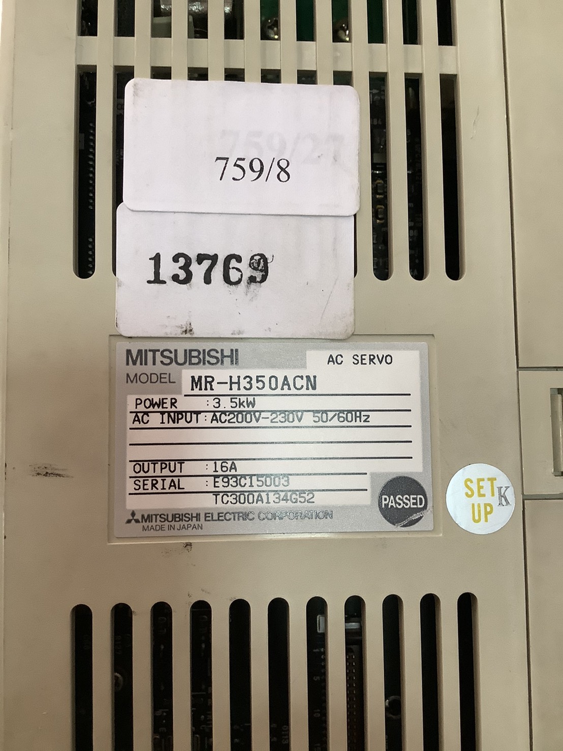 MR-H350ACN SERVO DRIVE “ MITSUBISHI ”