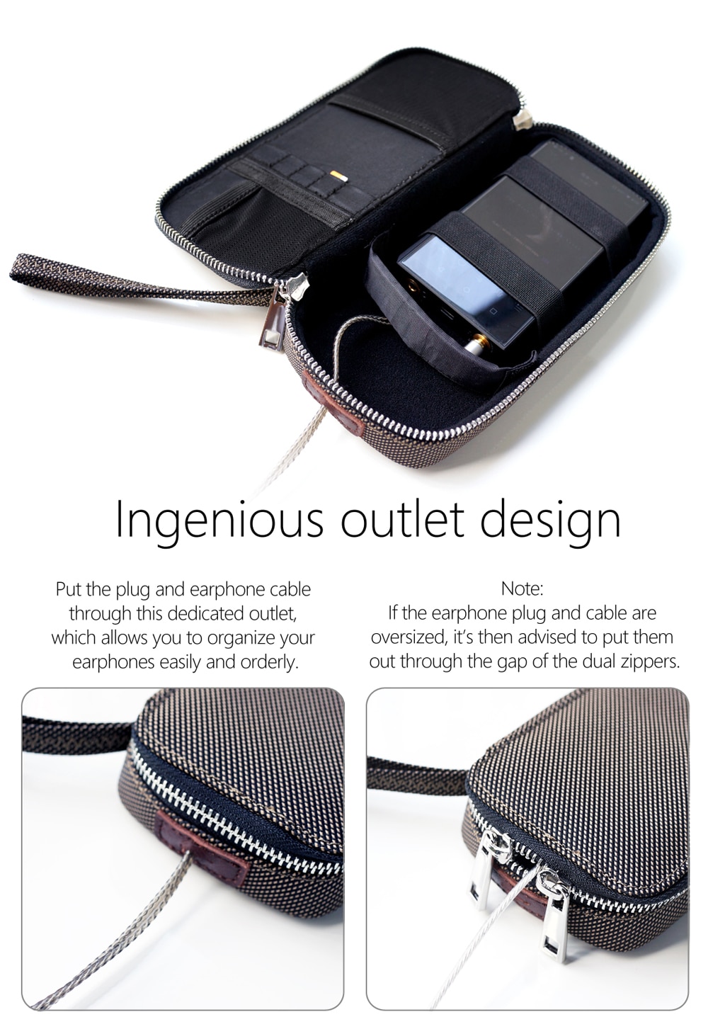 ขาย DD C-2019 พรีเมี่ยมเคสสำหรับเก็บ หูฟัง เครื่องเล่นพกพา สายหูฟัง