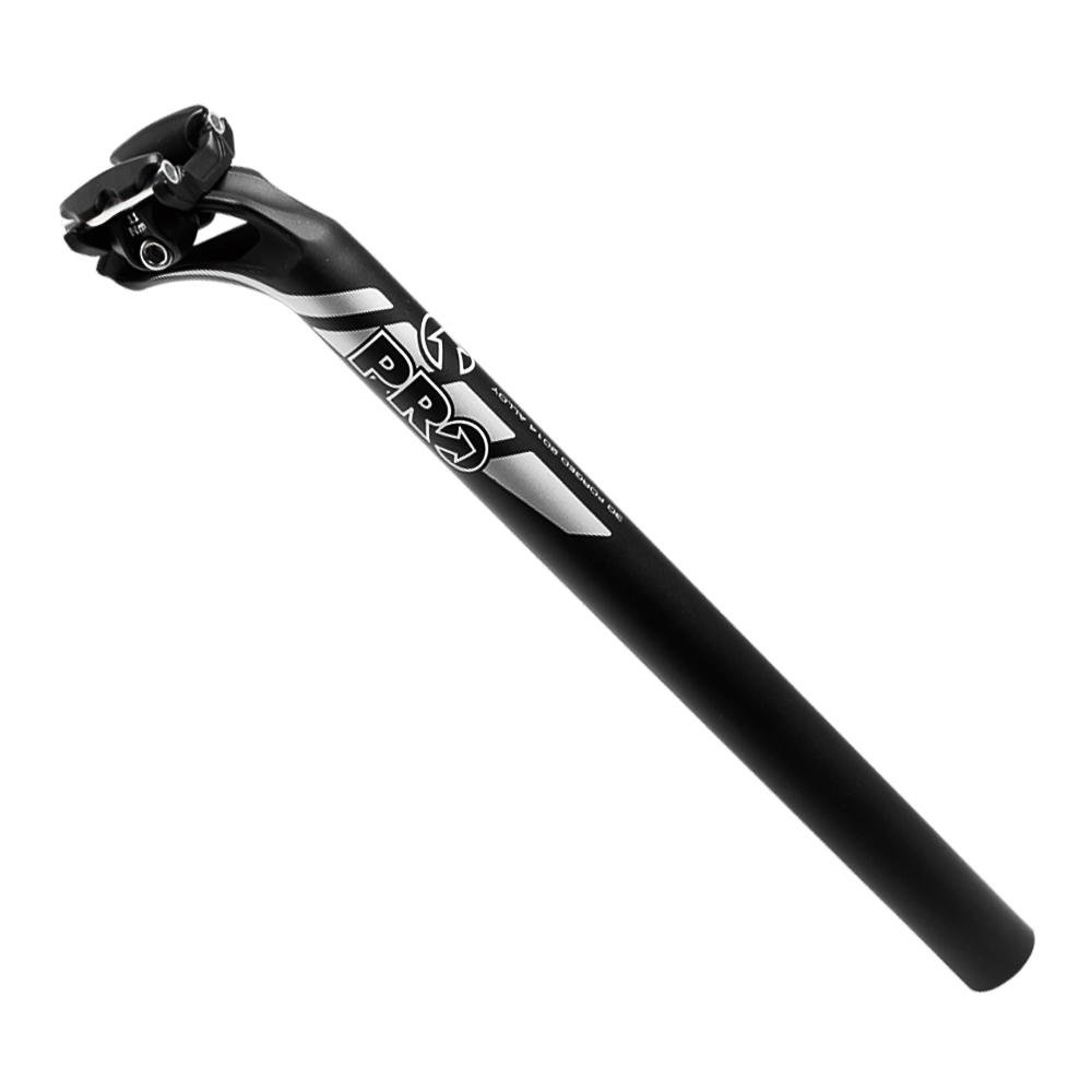 หลักอานเสือหมอบอลูมินั่ม PRO PLT Seatpost Alloy 27.2MM. เยื้อง20mm/เยื้อง0, ยาว 400มม.