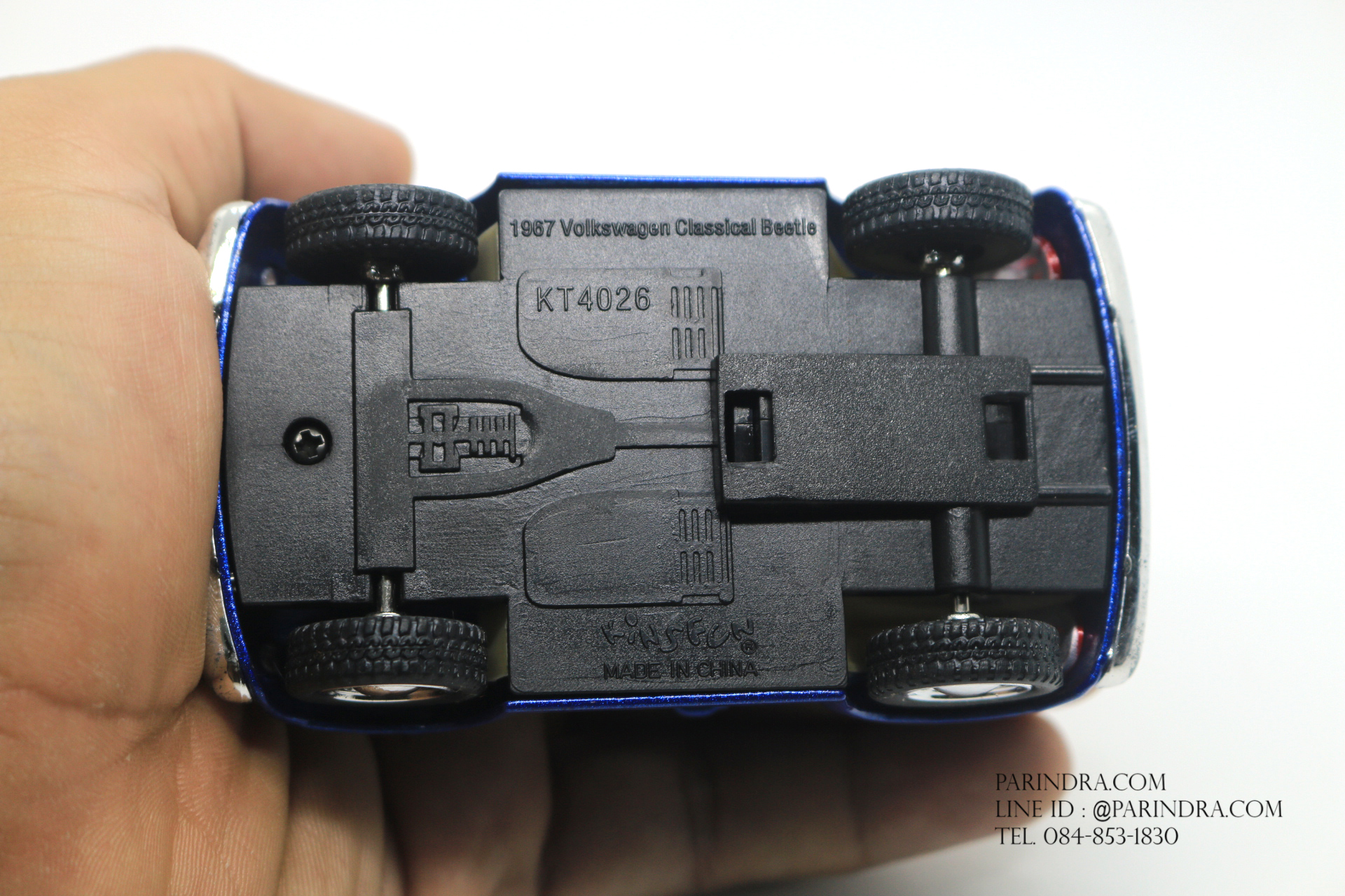 โมเดลรถเหล็ก รถเต่า Volkswagen 1967 ย่อส่วน Short Body สีน้ำเงิน