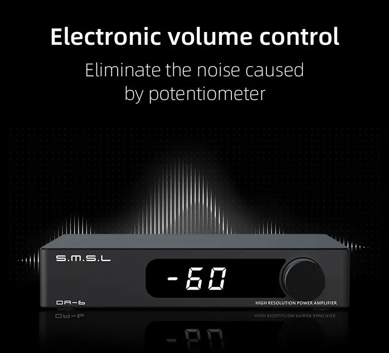 SMSL DA-6 Power Amplifier ภาคขยายเสียง รองรับ Hi-Res ประกันศูนย์ไทย