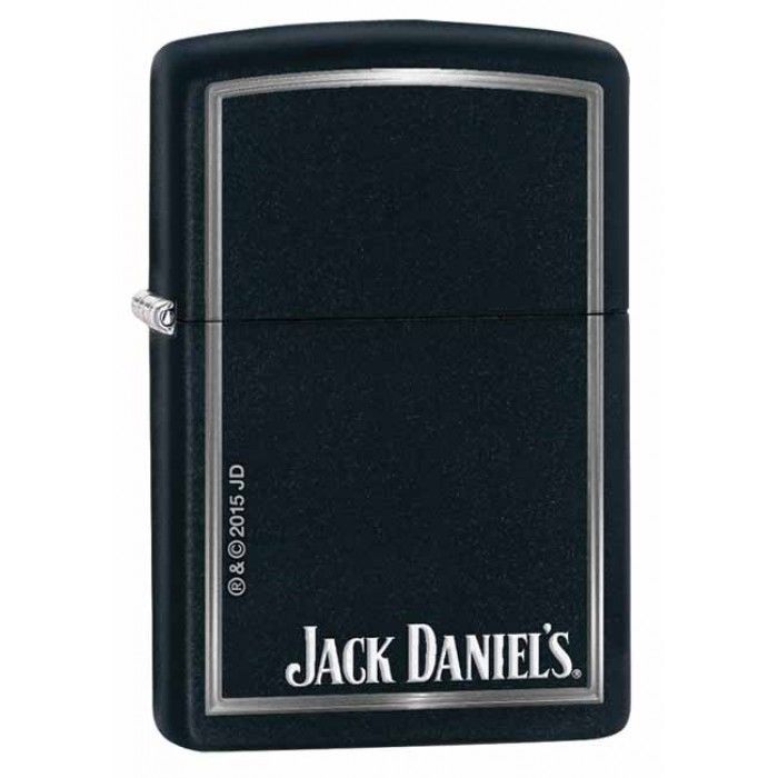 ไฟแช็ค Zippo 28820 แท้ "Zippo Jack Daniels Gray Border Black Matte" แท้นำเข้า 100%