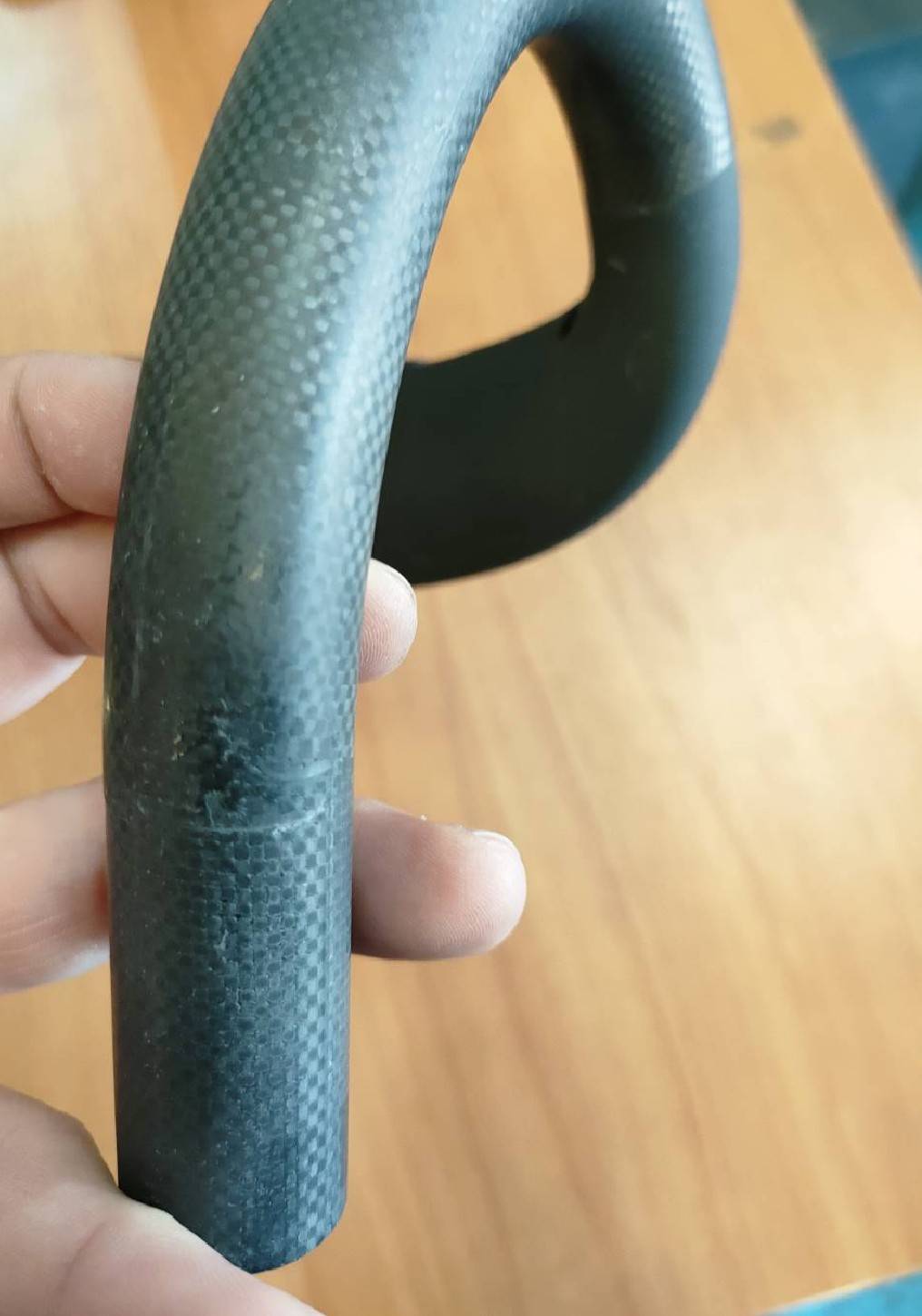 แฮนด์หมอบ Look ADH Aero Carbon Handlebar, Aero design, 40cm (9247) 31.8x42mm Silver/White, (00009248)