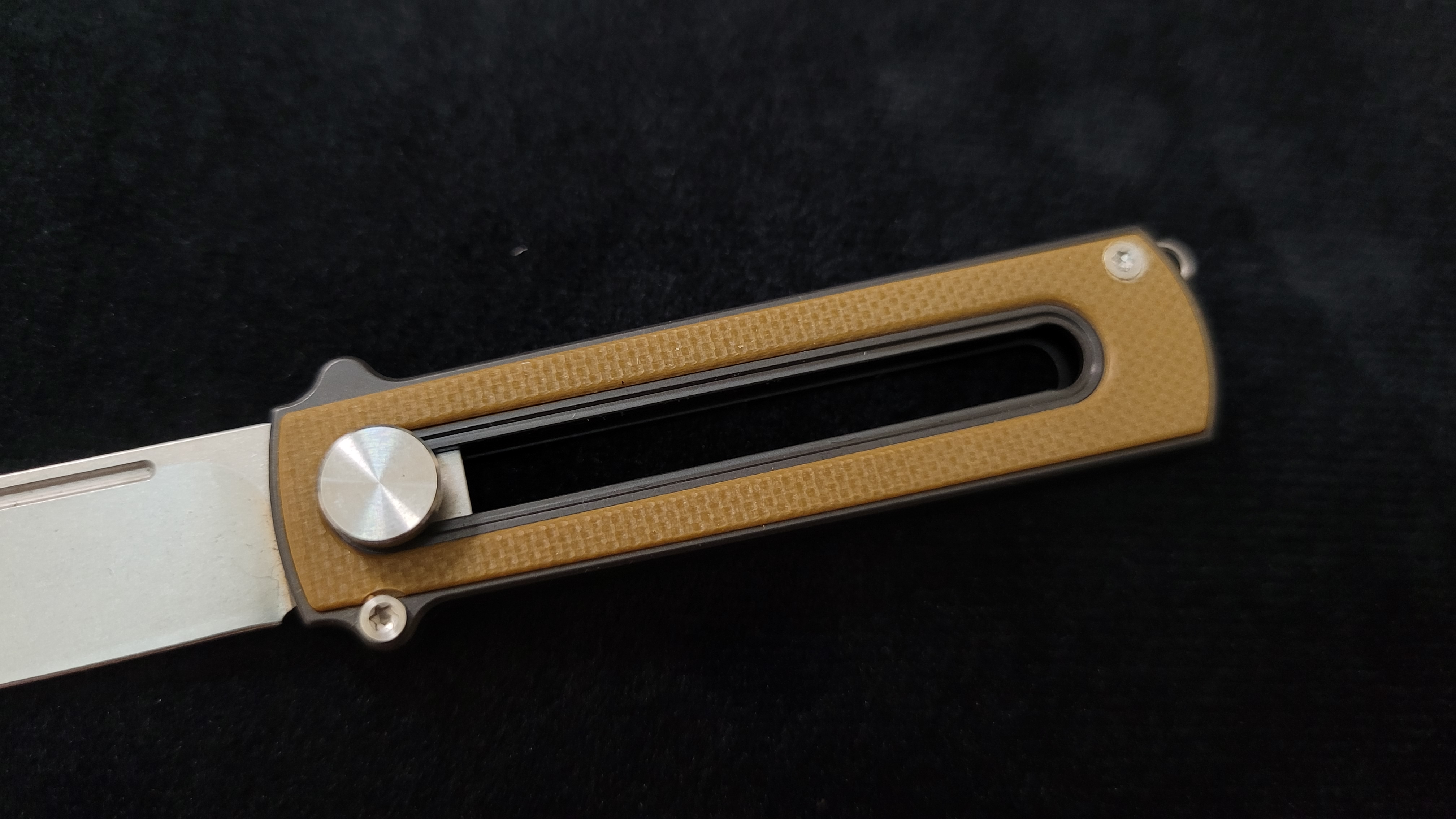 Zr BarloX with M390 Blade-for a short time Dealer's Cost Yellow Stonewash Blade