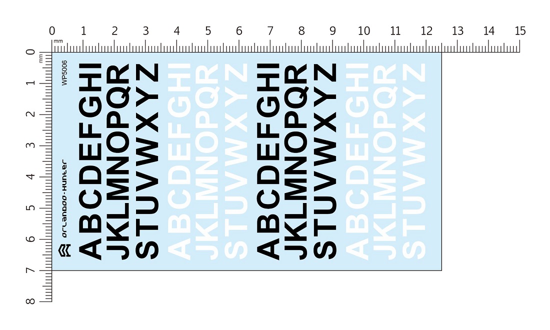 DECALS BIG LETTERS WP5006