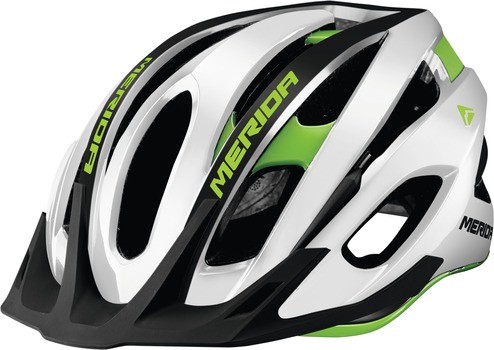 MERIDA หมวกเสือภูเขา รุ่น Team MTB สีดำเขียว ขนาด S: 50-56 cm / M: 55-59 cm