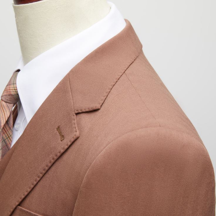 Pre-order เสื้อสูทชาย สีน้ำตาล รุ่นกระดุม 2เม็ด สไตล์เกาหลี