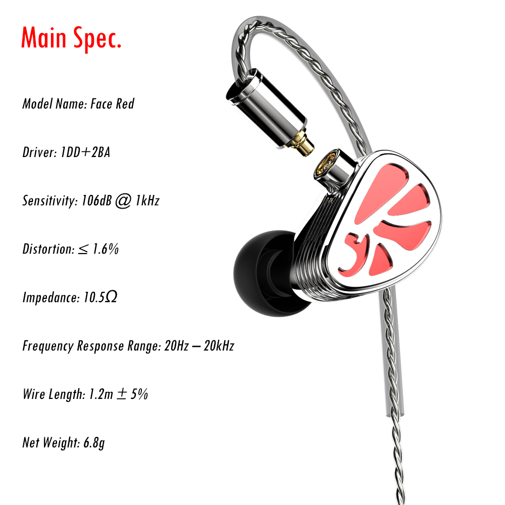 ขาย THHiFi Facered หูฟัง 3 ไดรเวอร์ 2BA+1DD ประกันศูนย์ไทย