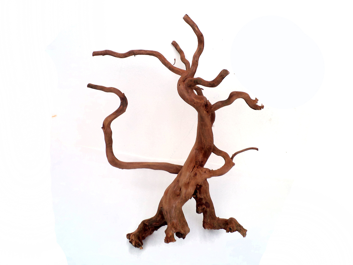 รากไม้แดงตกแต่งตู้ปลาหรือใช้เลี้ยงสัตว์เลื้อยคลาน ขนาดใหญ่ สูง 17 นิ้ว 026