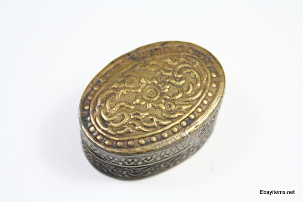 ตลับทองเหลืองสมัยโบราณ ปี 2517