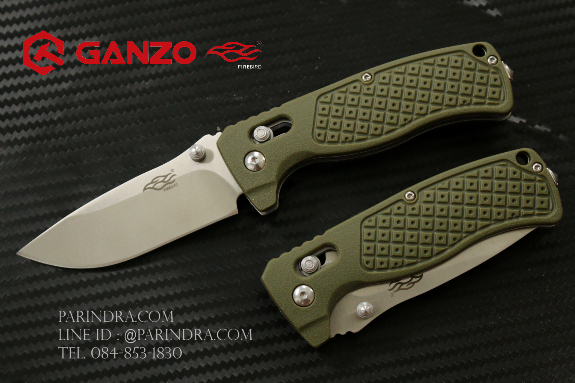 มีดพับ Ganzo Firebird กานโซ่ รุ่น F724M GR ของแท้ 100%
