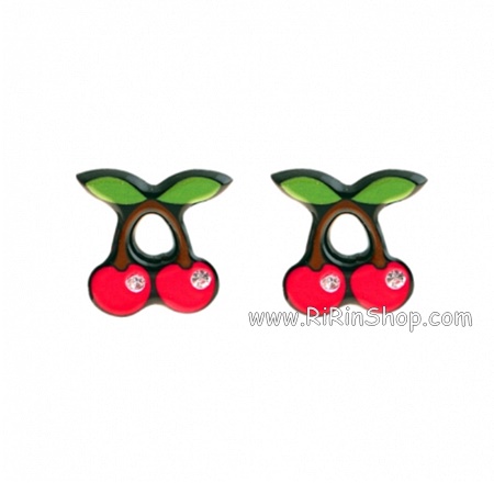 Aznavour ต่างหู ตุ้มหู เซลลูโลส Cherry