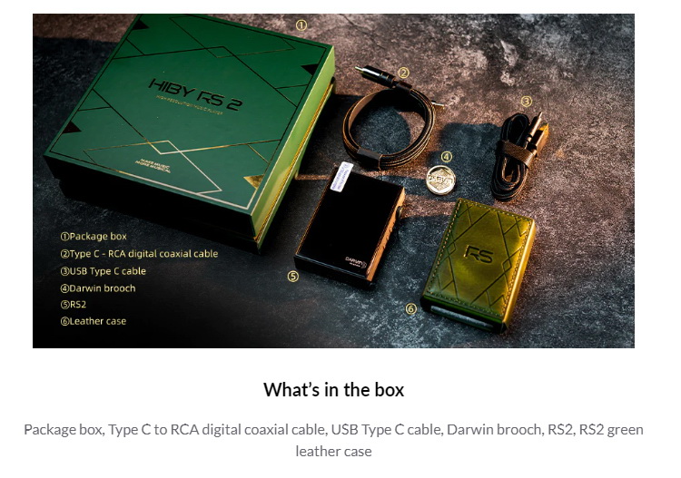 Hiby RS2 เครื่องเล่นเพลงพกพา PureAudio พร้อมสถาปัตยกรรมเสียงดาร์วิน