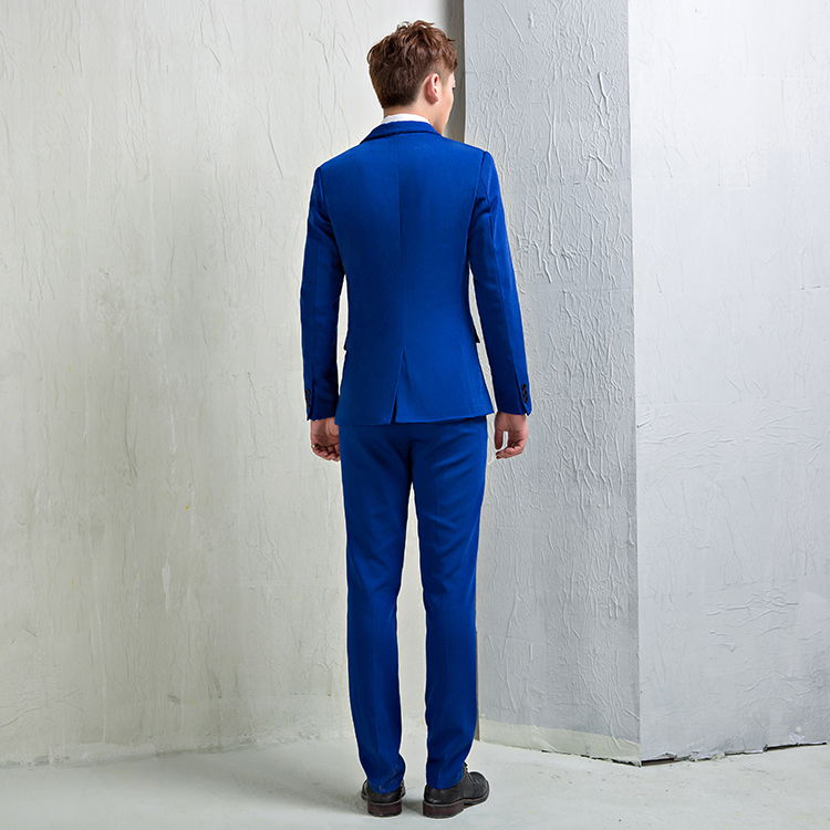 Pre-order ชุดสูทชาย สีน้ำเงินสด สไตล์เกาหลี