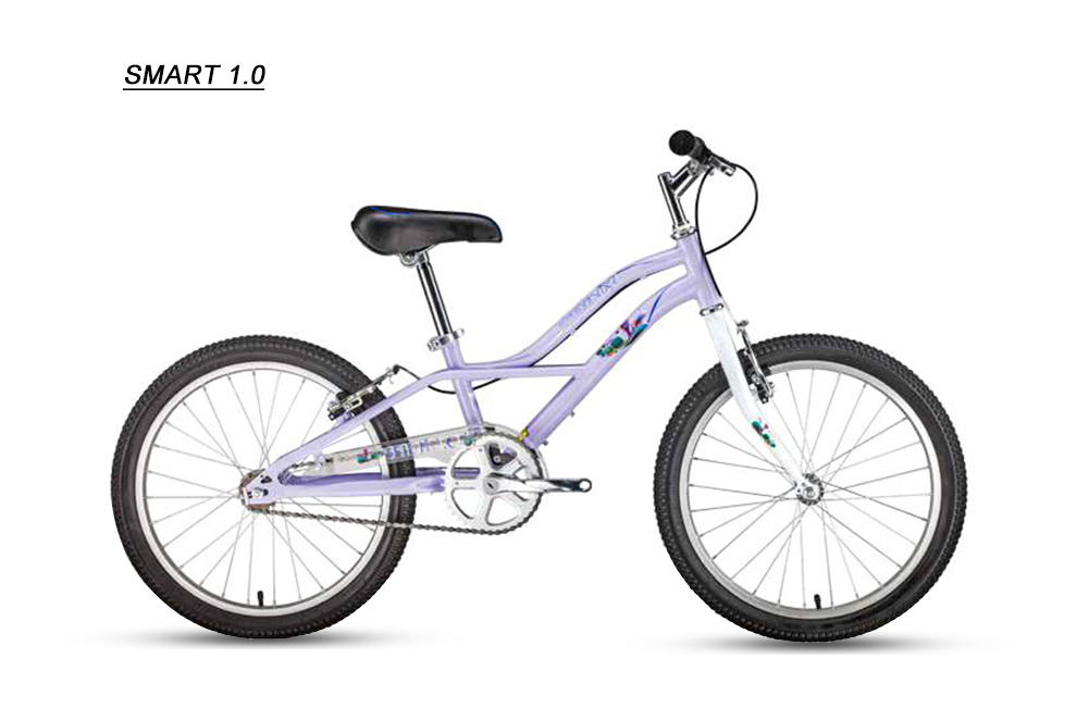 จักรยานเด็ก จักรยานเสือภูเขา TRINX SMART 1.0 ล้อ20นิ้ว ไม่เกียร์ เฟรมเหล็ก มีสีชมพู, เขียว, เหลือง, ดำ, ม่วง และขาว