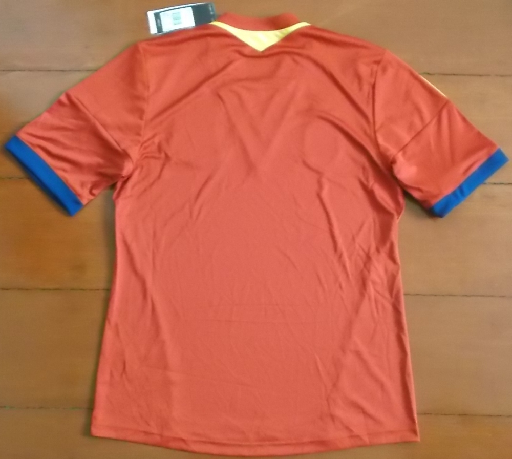 เสื้อฟุตบอล ทีมชาติสเปน ชุดเหย้า ชุดลุยศึกคอนเฟดเดอเรชั่นส์ คัพ 2013 ใหม่ M-Size / SPAIN Football Shirt Home Kit Confederations Cup 2013 Jersey NEW M-Size