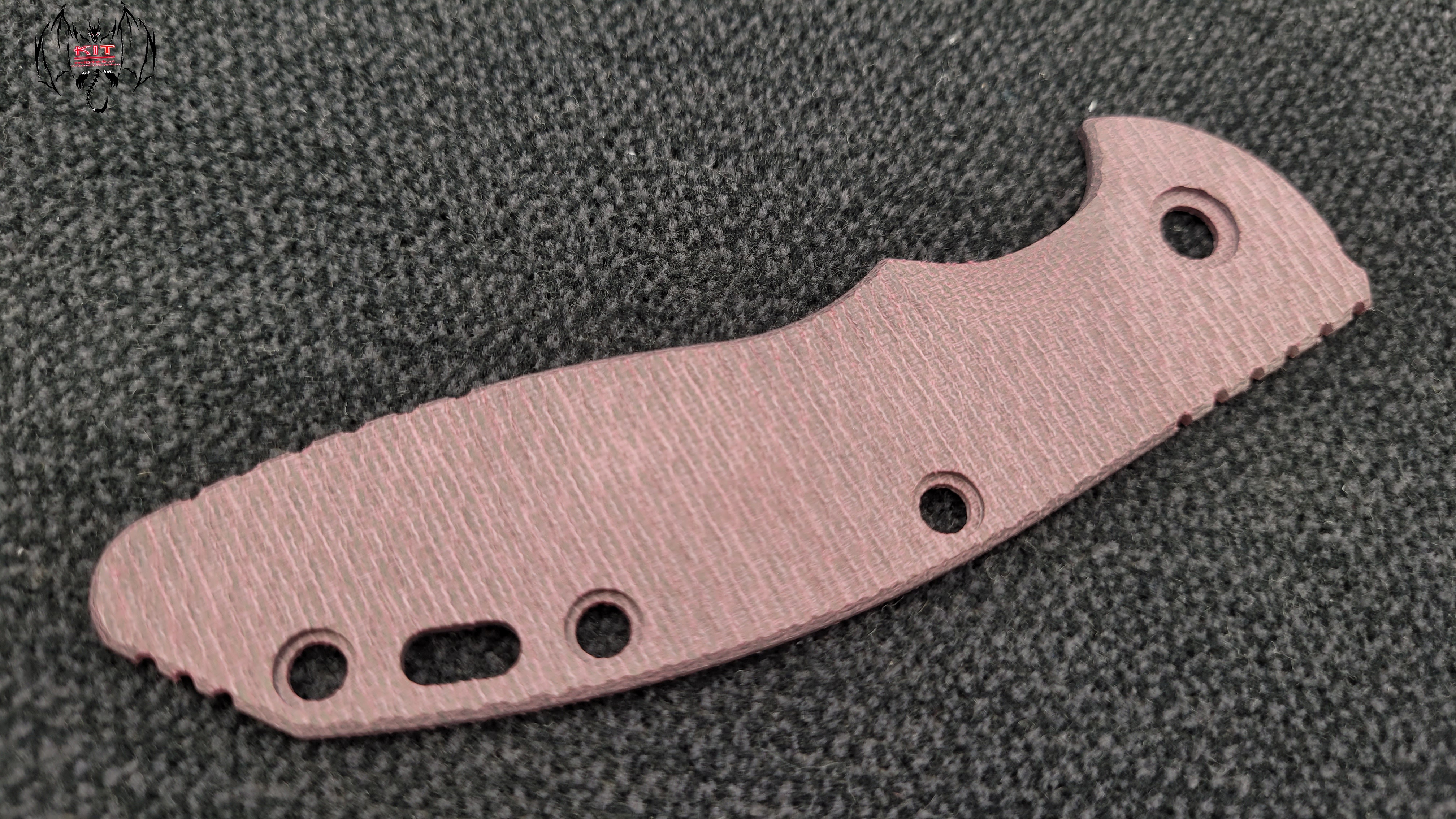 Hinderer XM-18 3.5" Skinny Handle Scale Micarta Burgundy