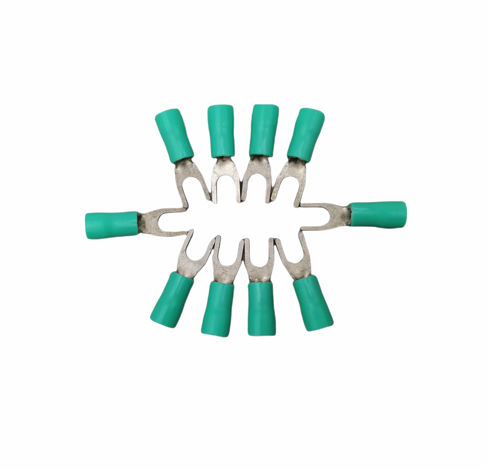 หางปลาแฉก มีปลอกหุ้ม RV 3.5-5 (ห่อ=10ตัว) คละสี