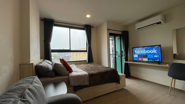 ให้เช่าคอนโดเดอะ มูฟ เกษตร 24.5 ตร.ม.เฟอร์ครบ มีเครื่องซักผ้า ตรงข้าม ม.เกษตร