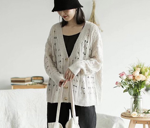 เสื้อคลุมไหมพรมนุ่ม