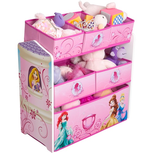 Disney - Princess Multi-Bin Toy Organizer ชั้นเก็บของ ลายเจ้าหญิง ออกแบบสวยงามงานนำเข้าอเมริกา