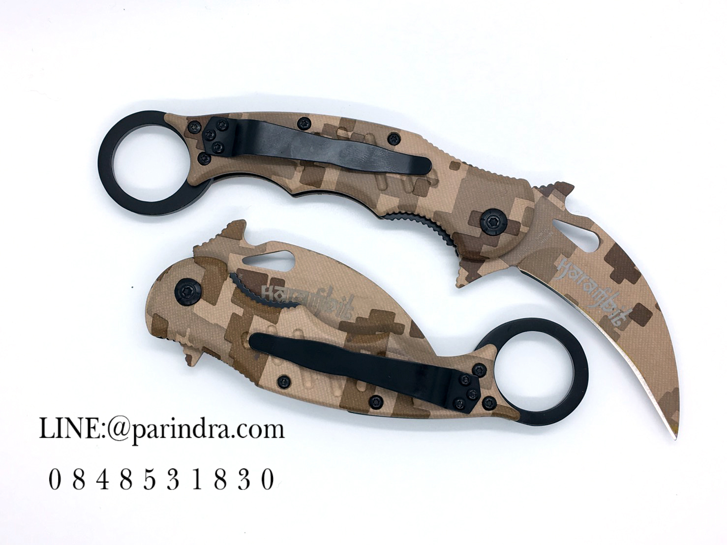 มีดคารัมบิต (Karambit) Tactical Karumbit FOX (OEM) สีทหารน้ำตาล