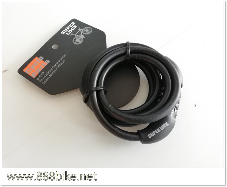 โซ่ล็อคจักรยาน SUPER LOCK S-567 แบบตั้งรหัส 4 หลัก ยาว 150 ซม. Bike lock ล็อคจักรยาน