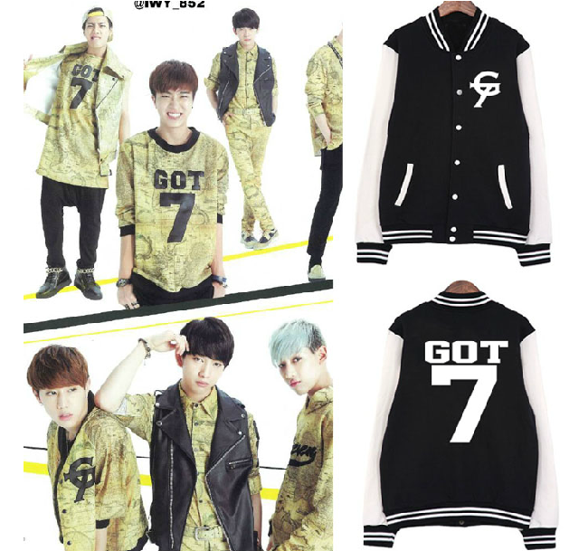 เสื้อเบสบอลแขนยาว GOT7