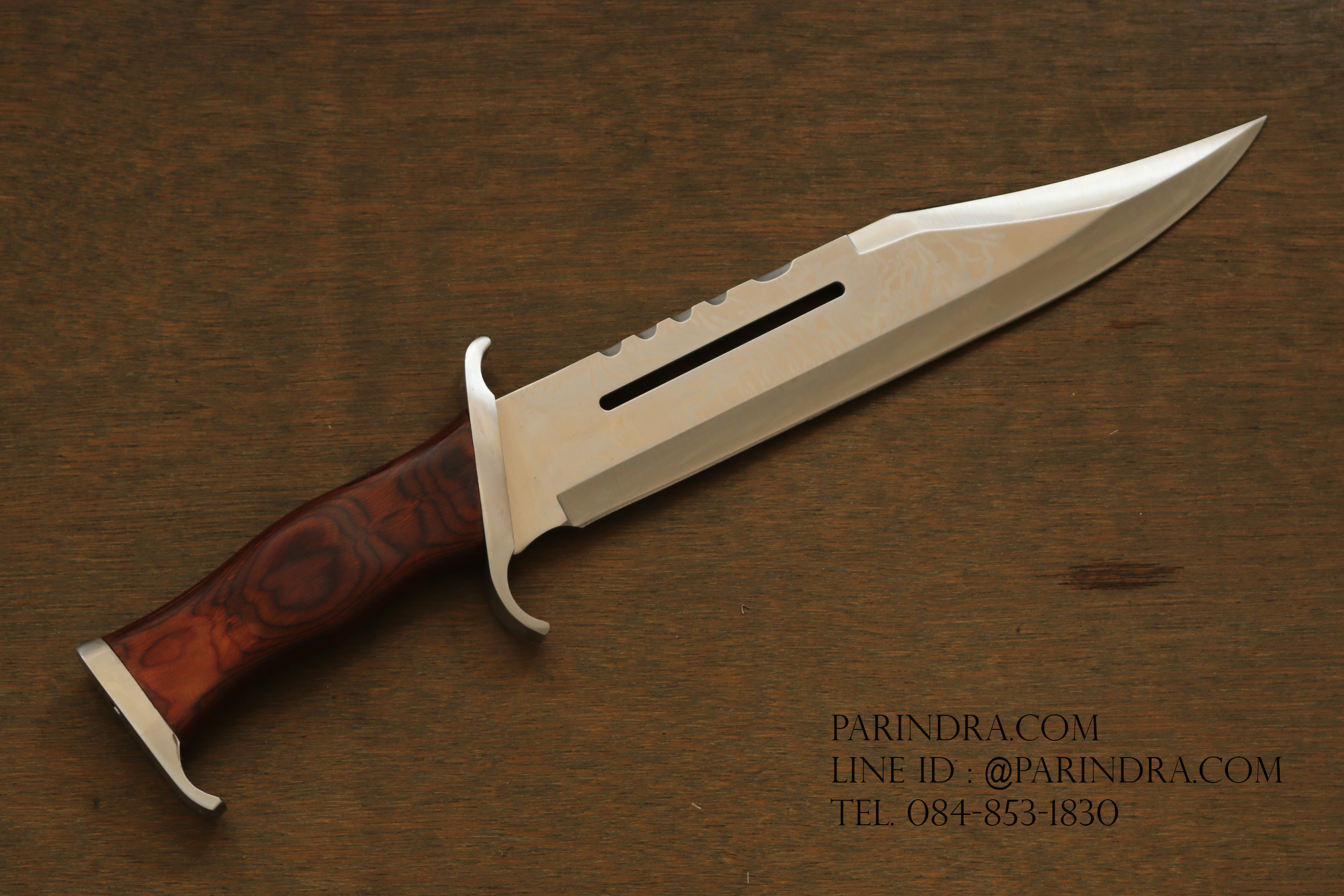 มีดเดินป่าใบตาย RAMBO llI แรมโบ้ 3 First Blood สุดโหด (สีเงิน)