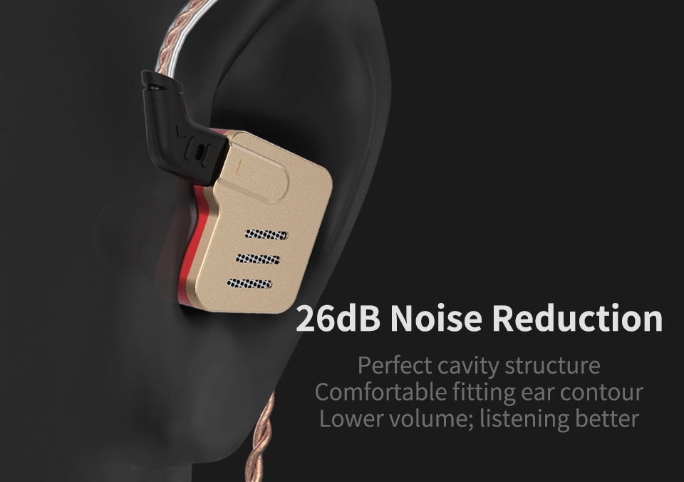 ขาย KZ BA10 หูฟัง 5 ไดร์เวอร์ Pure Balanced (5BA) ถอดสายได้