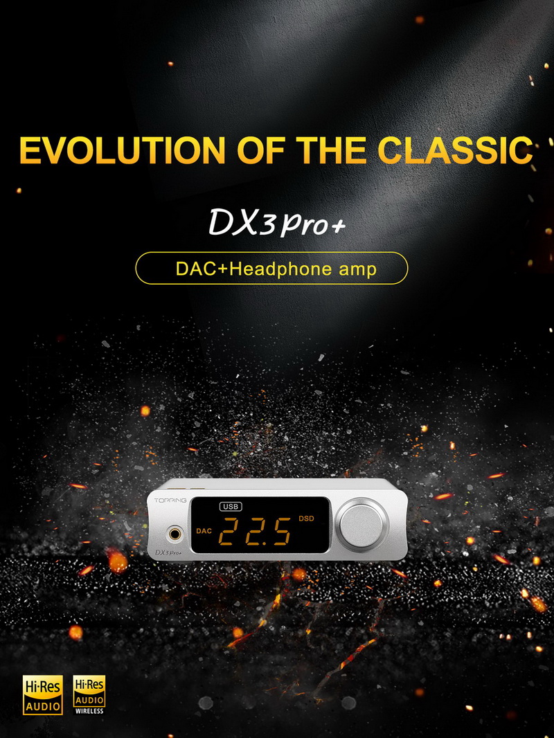 ขาย Topping DX3 PRO+ DAC& ตั้งโต๊ะ รองรับ Dual Hi-Res
