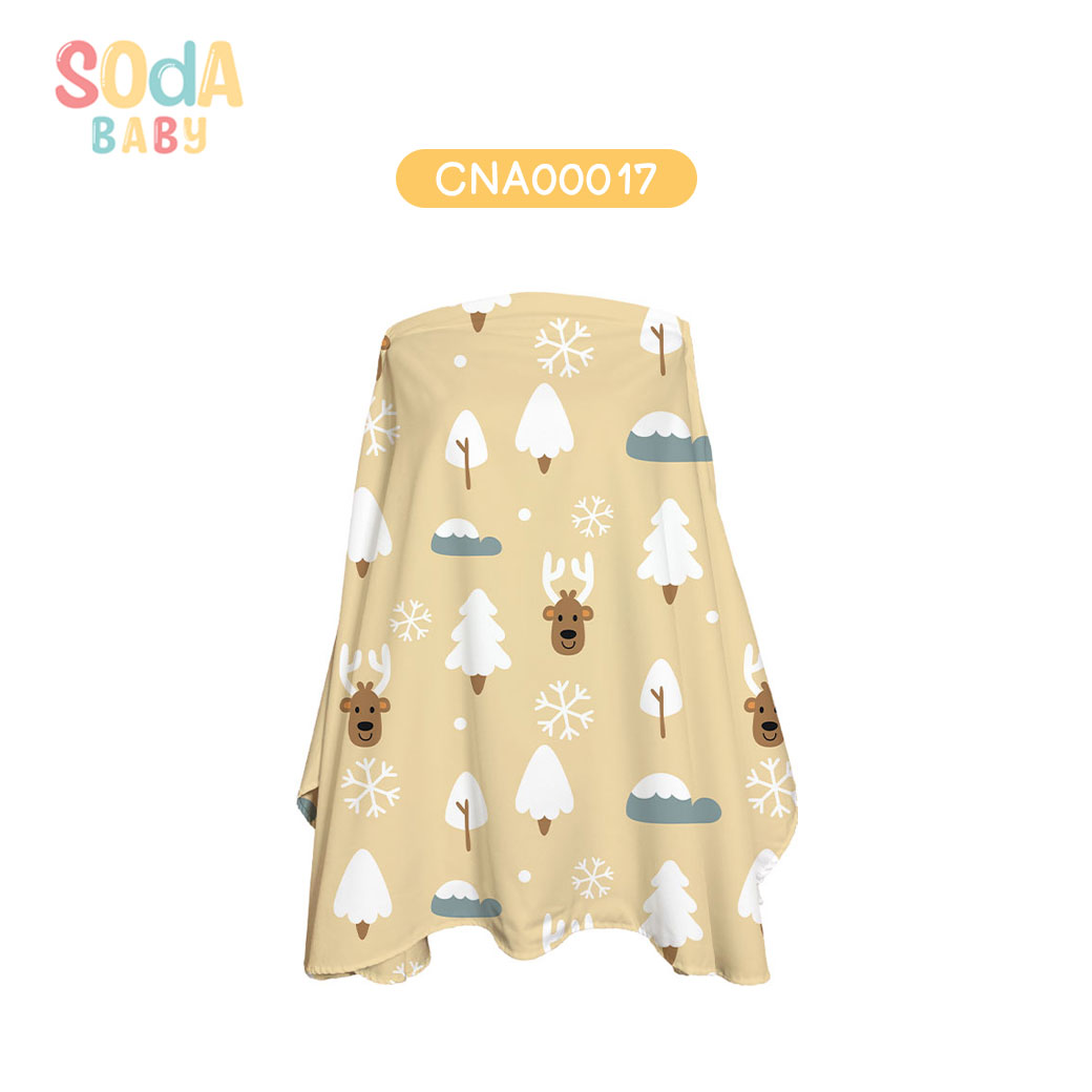 ผ้าคลุมให้นม ลาย Winter รหัส CNA00017 ⛄️❄️#Winter #SOdAbaby