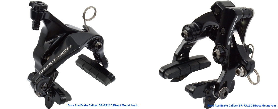 ก้ามเบรค DURA-ACE, BR-R9110, F/R, มีกล่อง, (แกน Direct Mount) ก้ามหลังติดใต้กะโหลก (IBRR9110F82,IBRR9110R82)