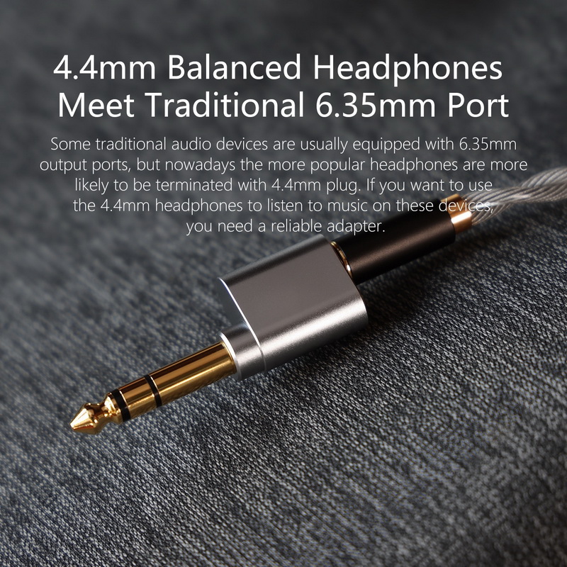 DD DJ65B(AL) แจ็คแปลง 4.4 female to 6.35 male สำหรับเครื่องเสียง