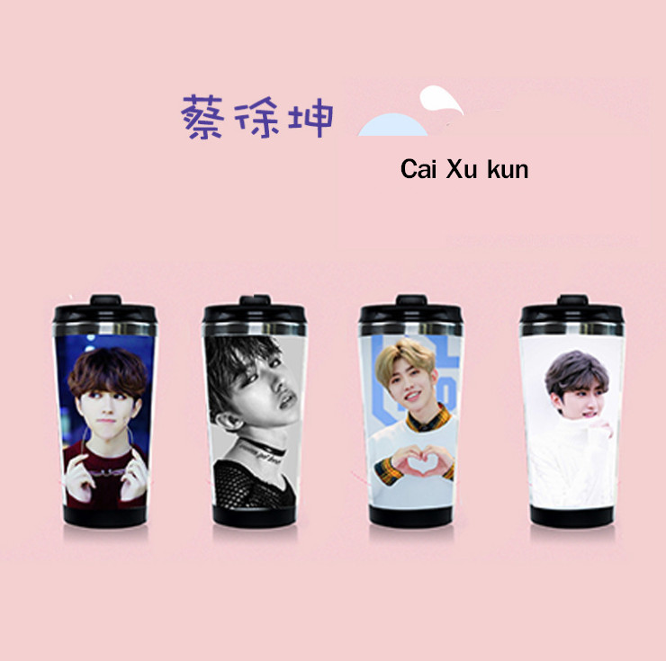 กระบอกน้ำสเตนเลส Cai Xu Kun - Idol Producer