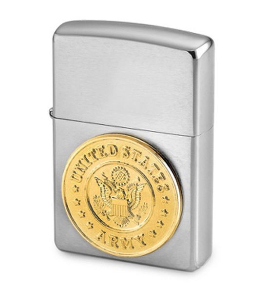 ไฟแช็ค Zippo แท้ กองทัพสหรัฐอเมริกา " Zippo 280ARM, United States Army Emblem " แท้นำเข้า 100%