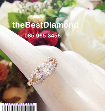 BR214+++แหวนสไตน์เพชรชู พร้อมบ่าข้าง สุดสวย งานเลิส ดูดี ไม่เวอร์มาก เพชรวิ๊งๆ เล่นไฟสุดๆๆๆ ใส่ติดนิ้ว หรือ ออกงานก็ดูดี