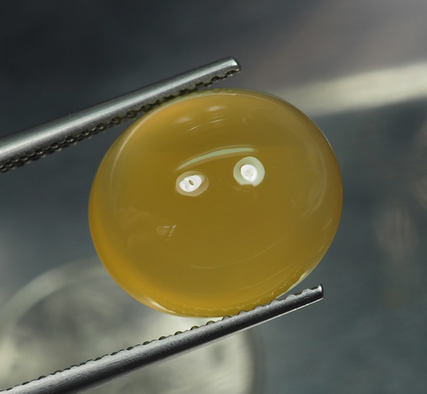 คาลซิโดนีสีเหลือง(Yellow Chalcedony) 7.40 กะรัต